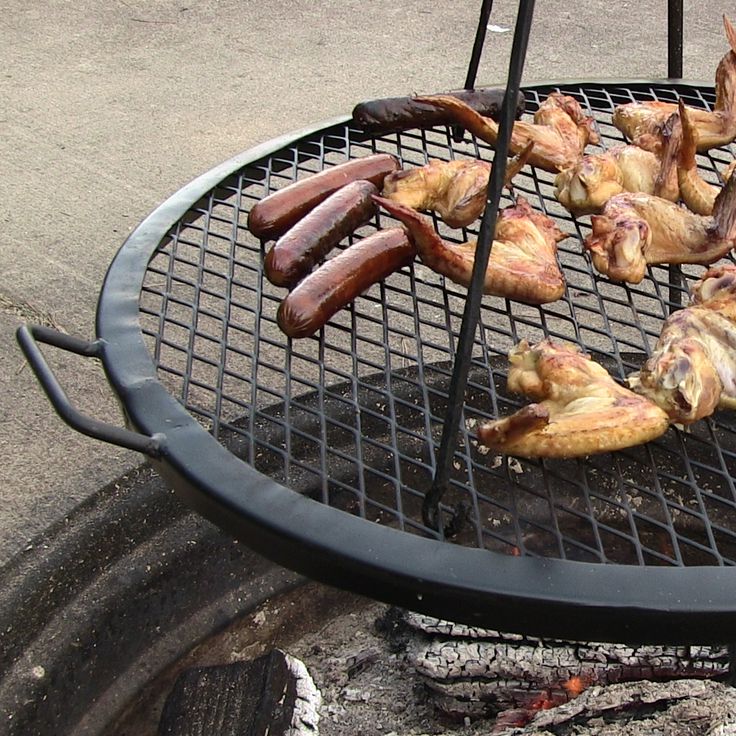 Outdoor Fire Grill Grates Grate For The Pit Bbqbros Net New Corrugated Grilling Cooking Fire Pit Cooking Grill, Round Fire Pit Cooking Grill Grate