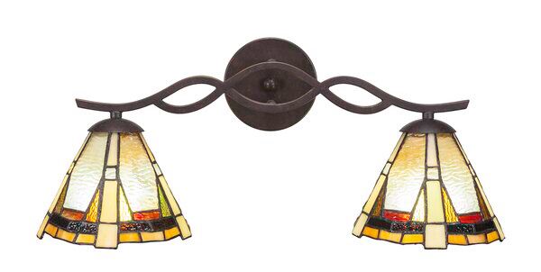 Hiroko 2 Light Vanity Light In 2020 Vanity Lighting Red Barrel Studio Coral Bathroom Decor