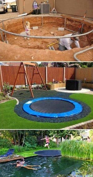 build a sunken trampoline which is much safer than a regular one by 3murf - Garden Design With Trampoline build a sunken trampoline which is much safer than a regular one by 3murf - Garden Design With Trampoline