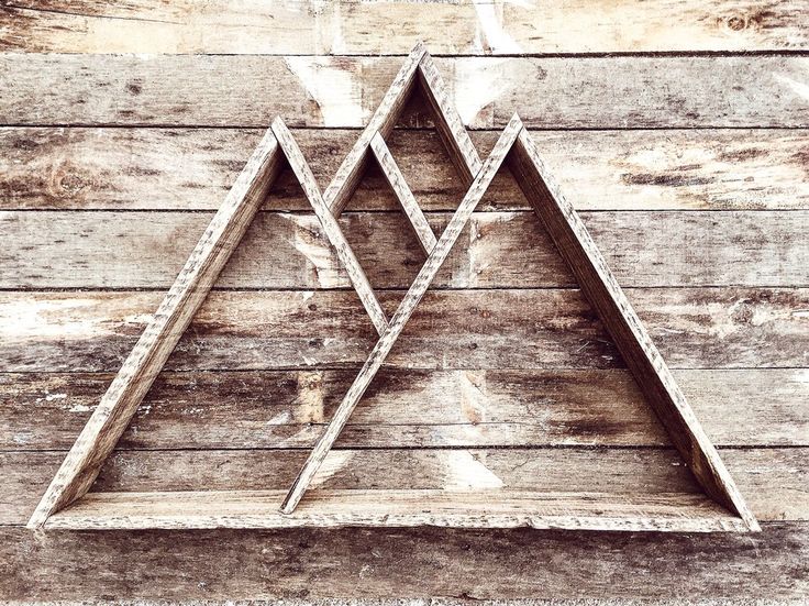 Mountain Range Triangle Shelf Pallet Wood Reclaimed Art Geometric Rustic Home Decor Mountain Range Triangle Shelf Pallet Wood Reclaimed Art Geometric Rustic Home Decor