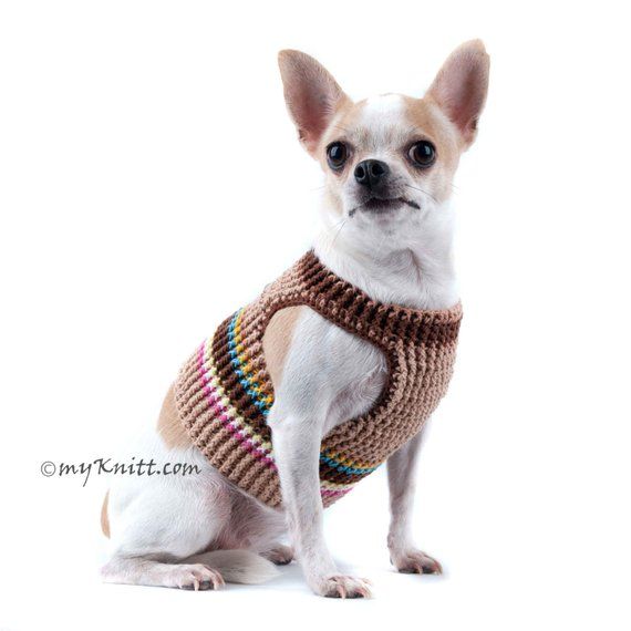 Dog Harness Brown Rustic Cotton Dog Harness No Pull Puppy Collar