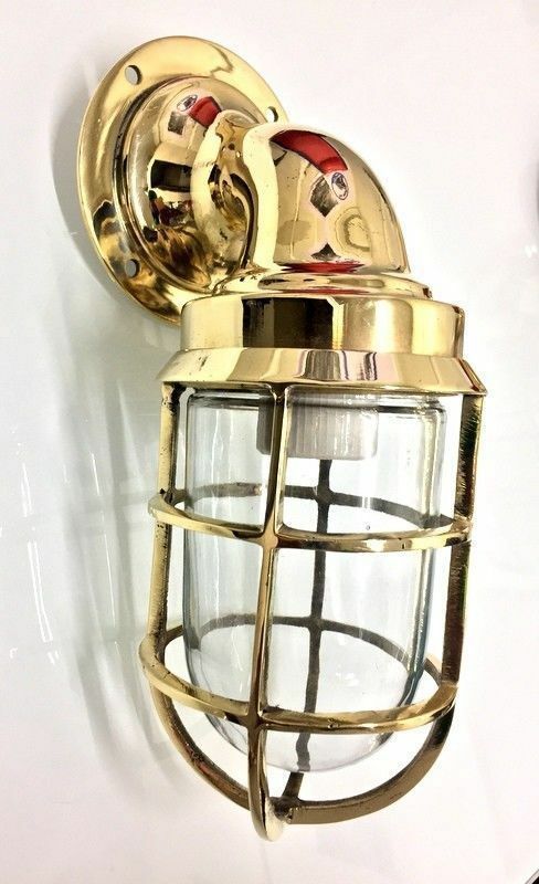 vintage nautical marine ship brass wall passageway light lot of 10 pieces vintage nautical marine ship brass wall passageway light lot of 10 pieces