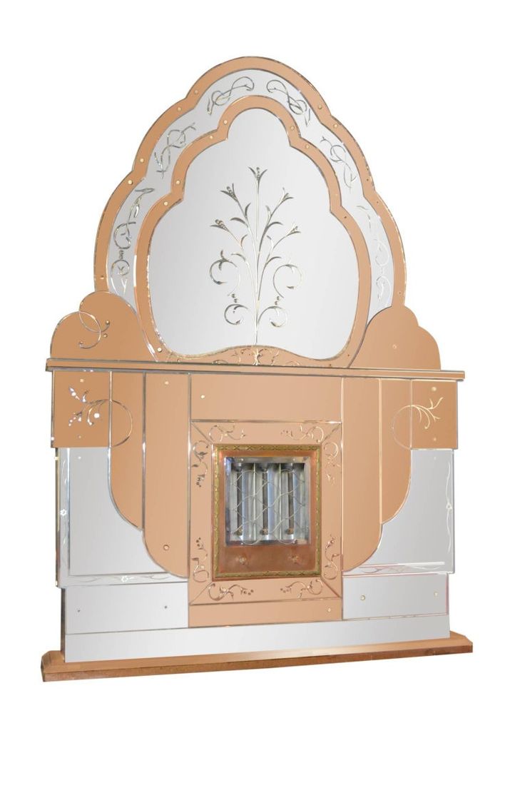 art deco fireplace mirror