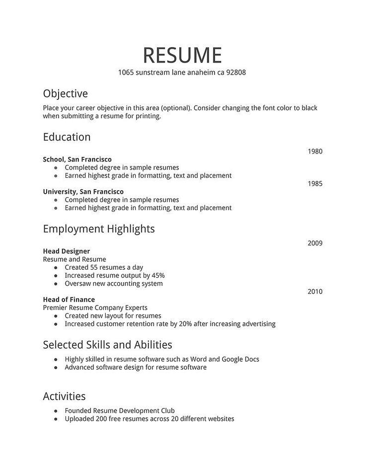 Best 25+ Basic resume examples ideas on Pinterest Employment - a simple resume Best 25+ Basic resume examples ideas on Pinterest Employment - a simple resume