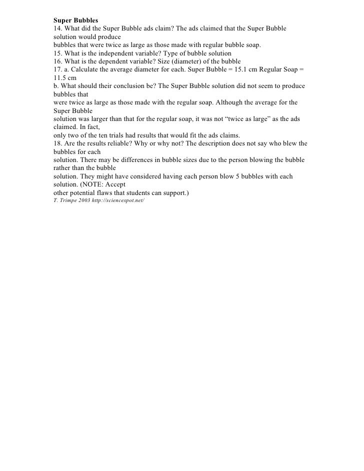 identify the controls and variables