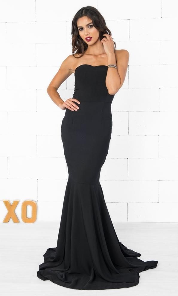 black tie mermaid dress