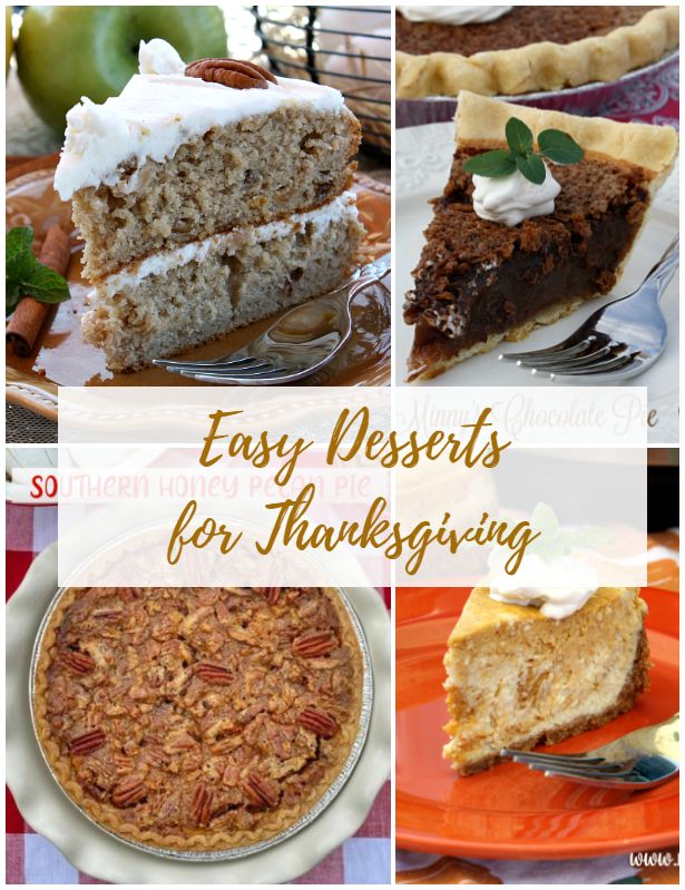 20+ Easy Desserts for Thanksgiving in 2022 | Easy desserts