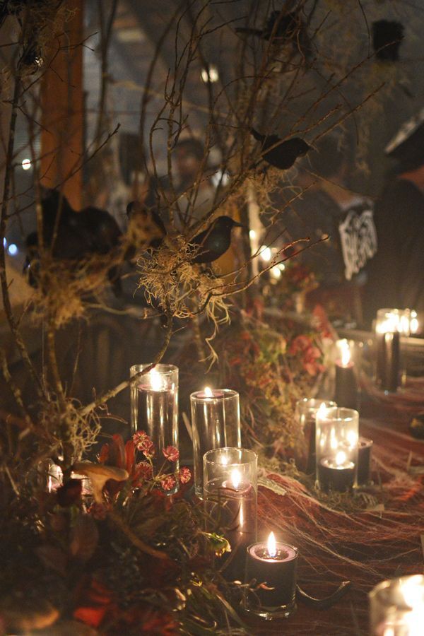 enchanted forest halloween wedding enchanted forest centerpiecesenchanted forest themetree