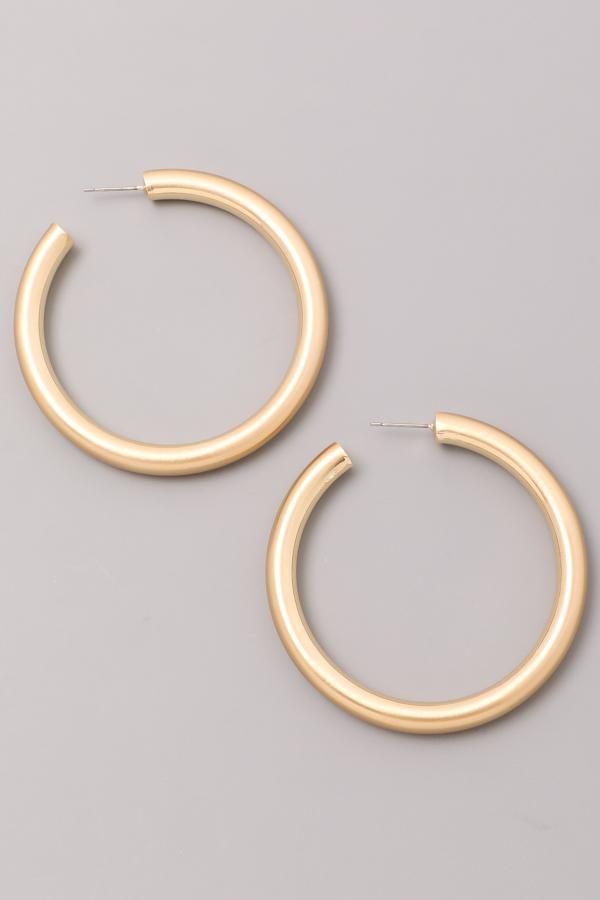 Gold Hollow Hoops Lead And Nickel Compliant All Accessories Are Final Sale Simple Stud Earrings Copper Jewelry Simple Earrings