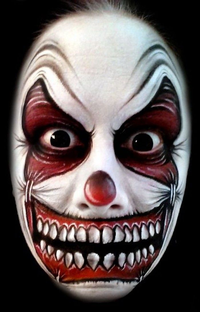 creepy face paint by catherine pannulla inspired by matteo arfanotti special fx makeup clown - Scary Faces For Halloween With Makeup creepy face paint by catherine pannulla inspired by matteo arfanotti special fx makeup clown - Scary Faces For Halloween With Makeup