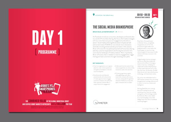 conference branding by stuart meades via behance brand like a