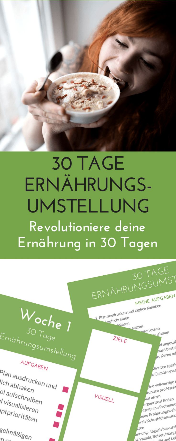 In 30 Tagen zur optimalen Ernährung: Tag 1 - Plan drucken und abhaken
