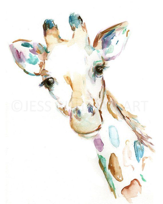 Selection of sizes available Vintage Giraffe illustration on Canvas Tote