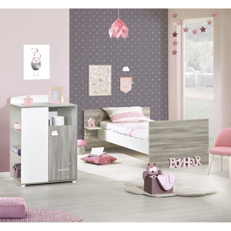 Lit Bébé Combiné Evolutif 120x60 En 190x90 Chêne Silex - Smile - Baby Price ...
