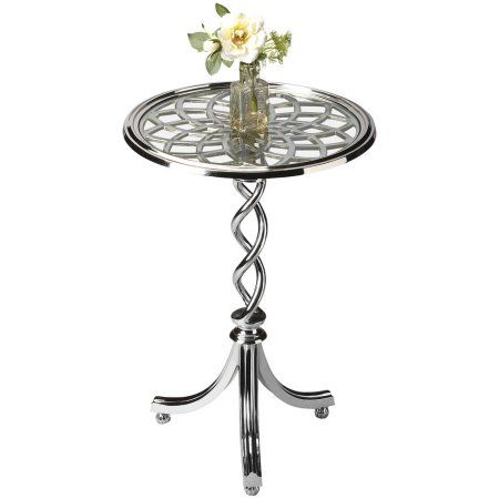 Butler Isidora Modern Accent Table Silver Tables Butler Isidora Modern Accent Table