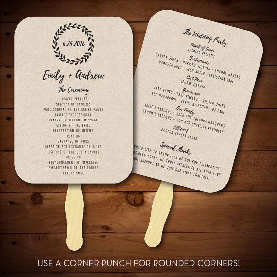 34 best Wedding Program Templates images on Pinterest Wedding