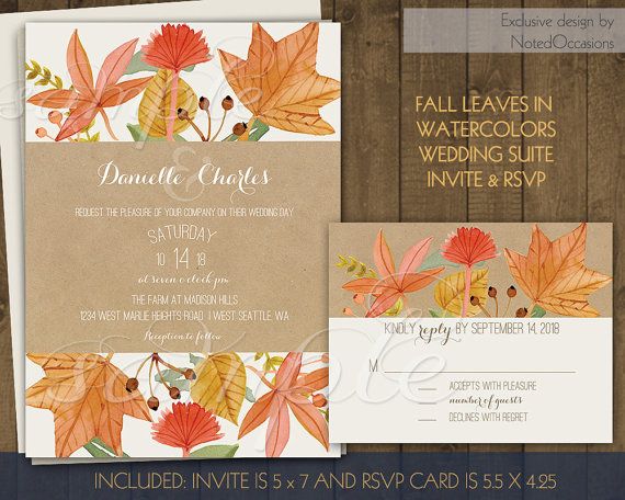 fall wedding invitations rustic fall wedding invitation set falling leaves autumn wedding falling in love digital template rsvp card invite - Rustic Fall Wedding Invitations fall wedding invitations rustic fall wedding invitation set falling leaves autumn wedding falling in love digital template rsvp card invite - Rustic Fall Wedding Invitations