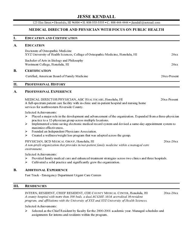 Medical Director Resume Sample - http\/\/wwwresumecareerinfo - ehs resume Medical Director Resume Sample - http\/\/wwwresumecareerinfo - ehs resume