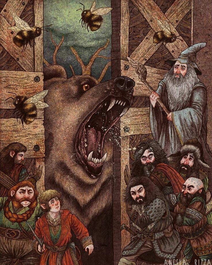 Beorn, Gandalf, Bilbo and Dwarves ~ ~ Beorn, Gandalf, Bilbo ve Cüceler ~ . . . . . . . . #thelordoftherings #lordoftherings #lotr… | Orta dünya, Gandalf, Lotr
