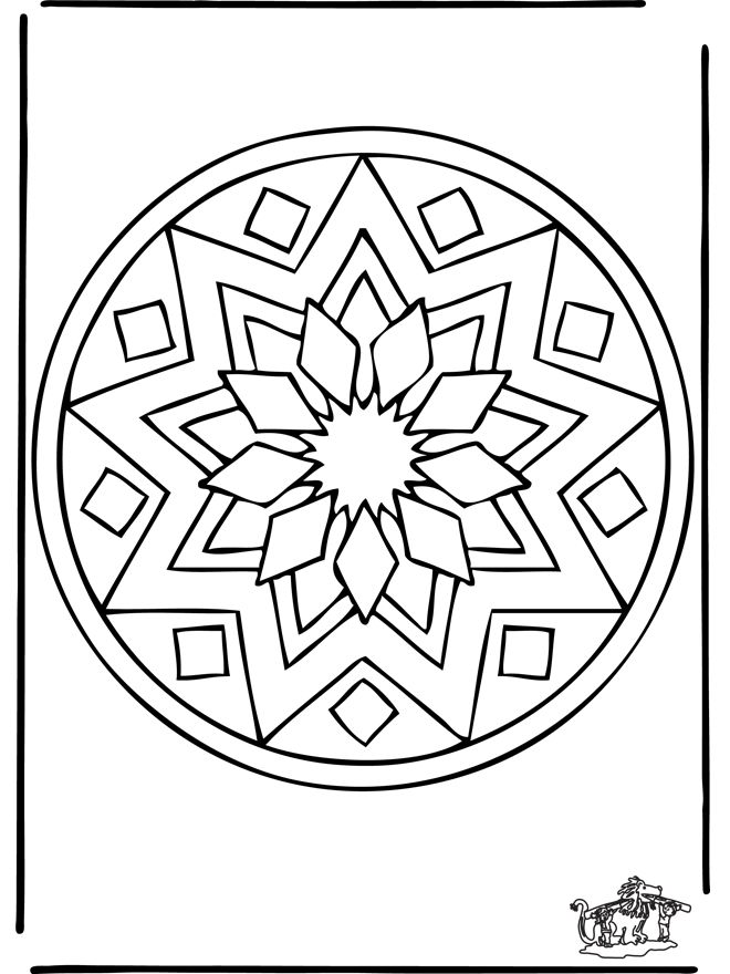 Mandala Coloring Pages Geo Mandalas 39