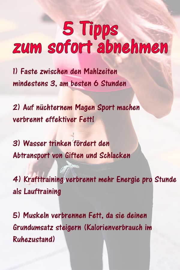 Tipps zum Abnehmen im Bauch