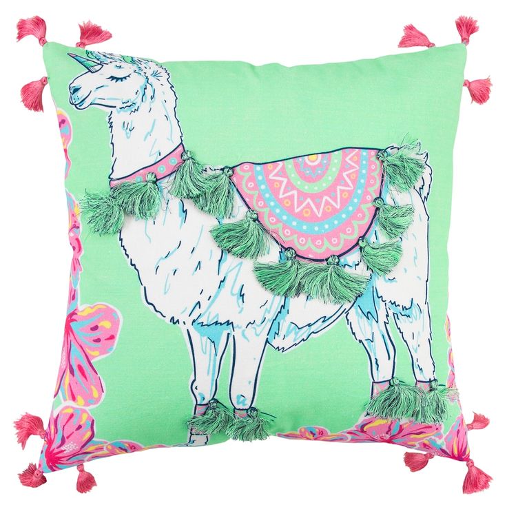 Llama Unicorn Decorative Throw Pillow Llama Love Fashion pillow cute pillow