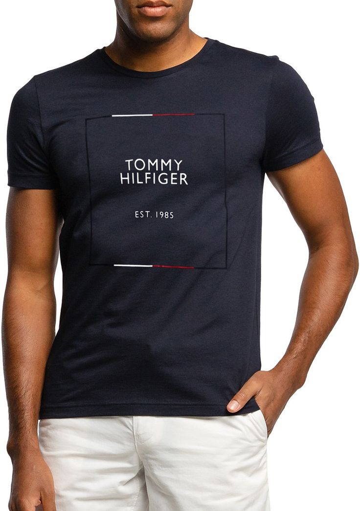 camisa tommy hilfiger azul marinho