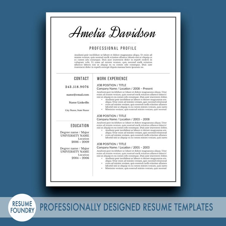 template for cv resumes