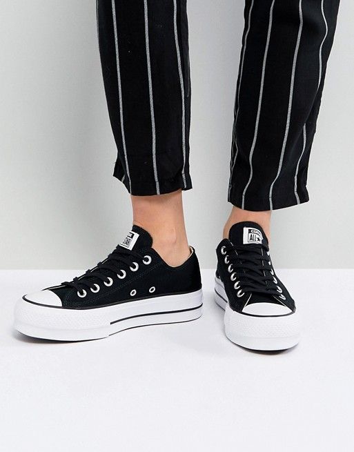 zapatilla chuck taylor all star platform negra converse