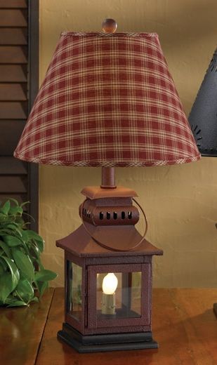 Red Iron Lantern Lamp Country Decor Lamps Primitive Red Iron Lantern Lamp Country Decor Lamps Primitive Homes Home
