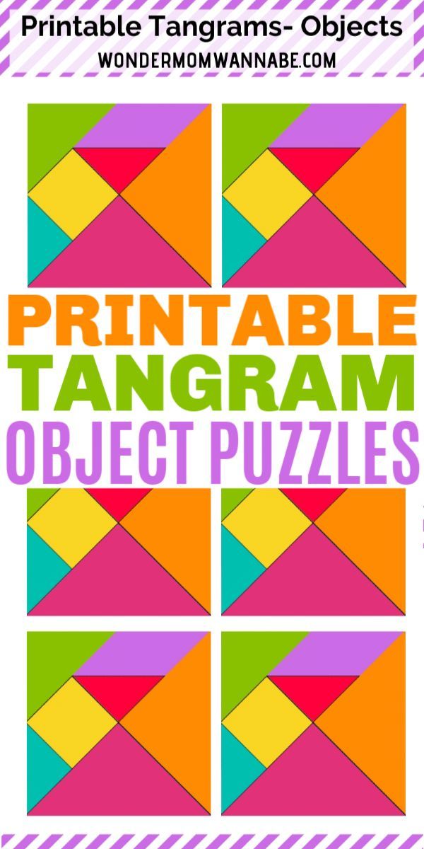 Printable Tangram Objects Mind games for kids, Printable puzzles for Printable Tangram Objects Mind games for kids, Printable puzzles for