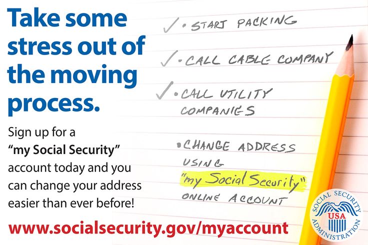 Getting benefits and moving soon? Change your address online with - Social Security Change Of Address Getting benefits and moving soon? Change your address online with - Social Security Change Of Address