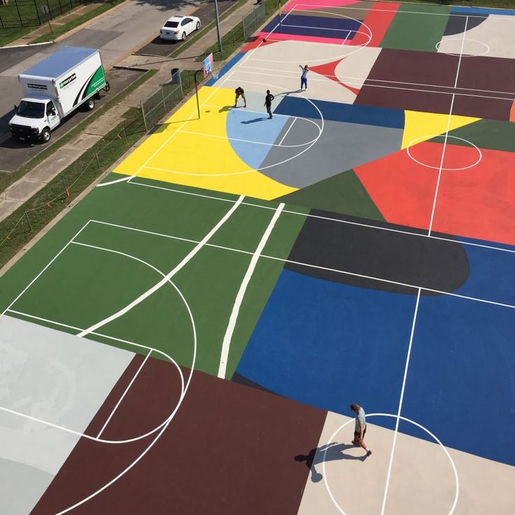 Kinloch Park Basketball Courts Mural by William LaChance St louis Kinloch Park Basketball Courts Mural by William LaChance St louis