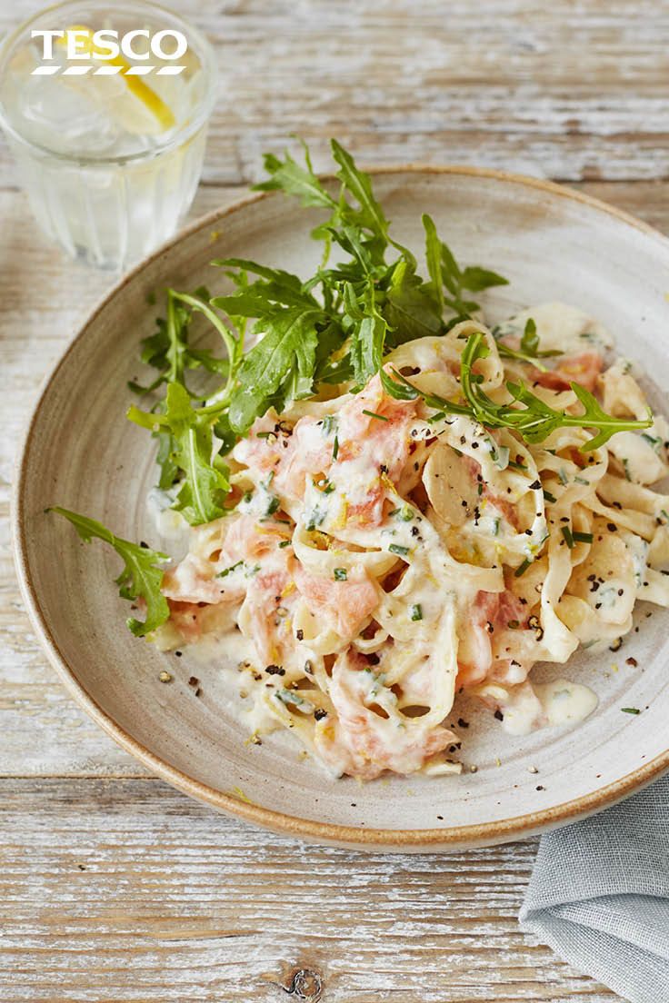 Salmon Pasta | Salmon Pasta Recipes | Tesco Real Food | Recipe | Salmon