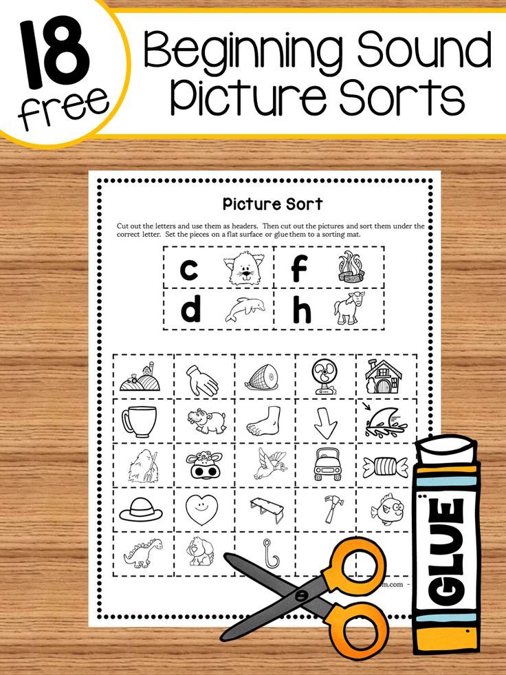 a printable worksheet for beginning sound pictures