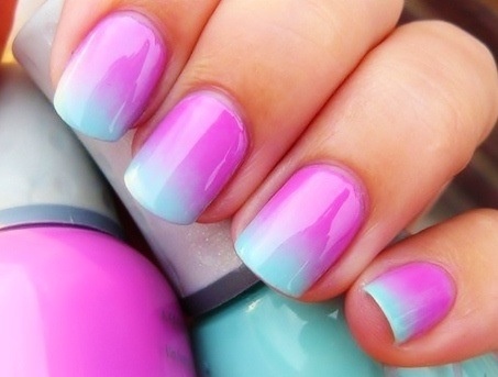 D I Y Ombre Nails Pinterest Cute And Nail Art