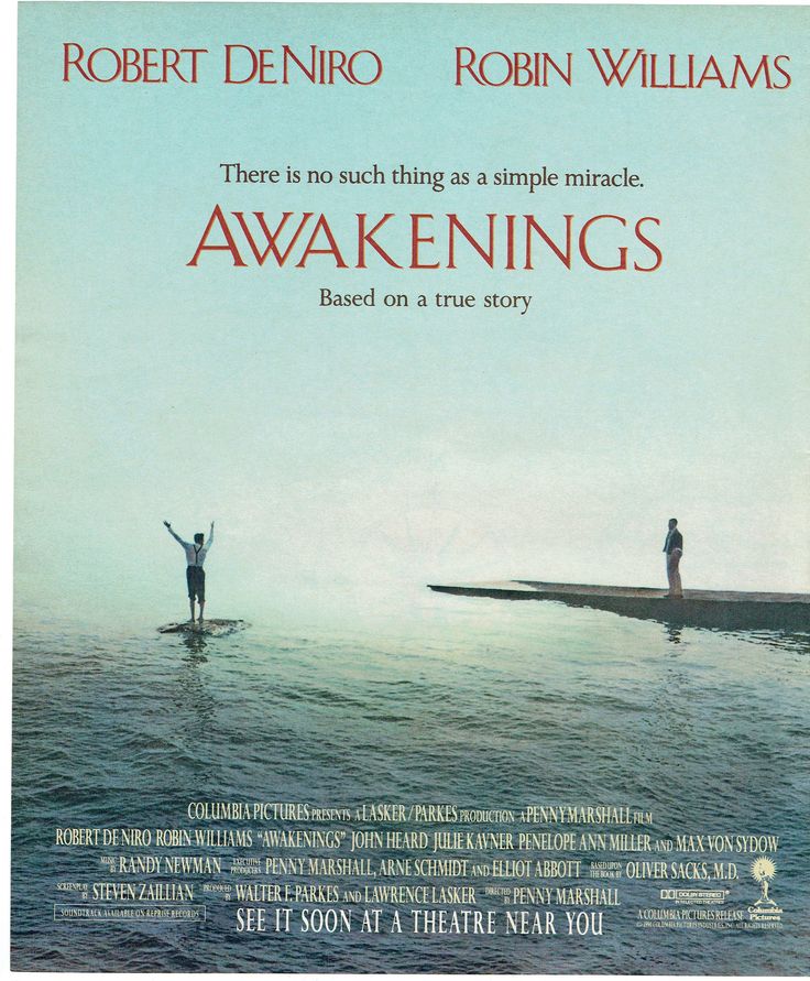 1990 Advertisement Awakenings Movie Robert DeNiro Robin Williams Oliver