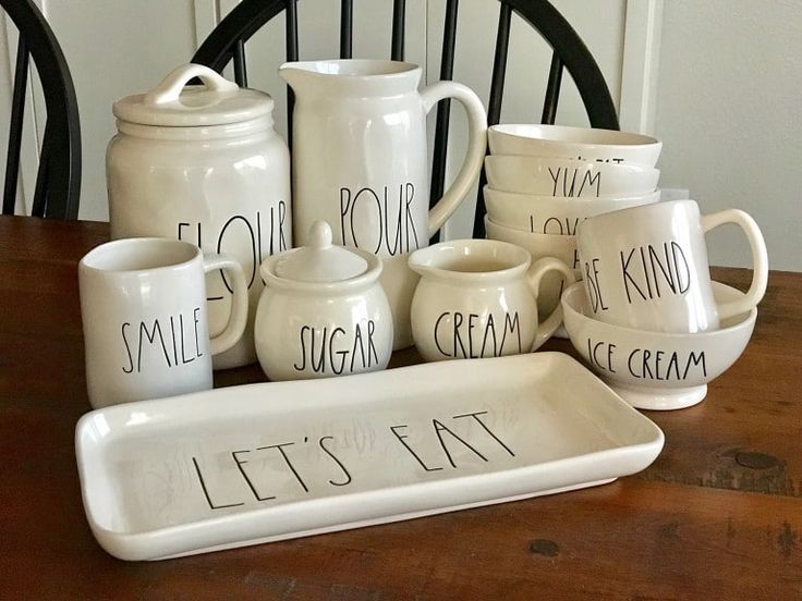Rae Dunn Collection | Rae dunn collection, Rae dunn, Ray dunn