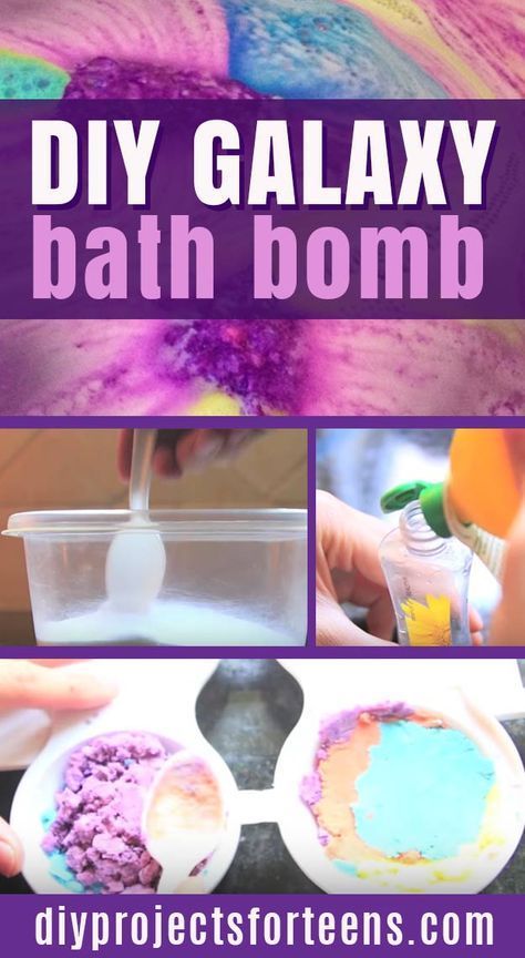diy galaxy bath bombs