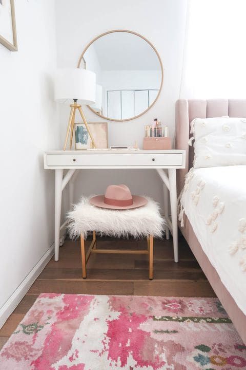 This dreamy bedroom nook is also a clever solution for small spaces ...