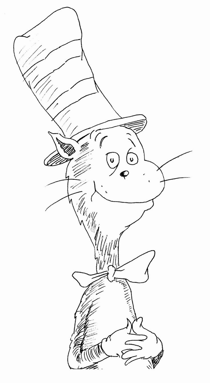 Download Cat In the Hat Coloring Page Inspirational Cat In the Hat Coloring Pages to Print 01 Dr Seuss in ...