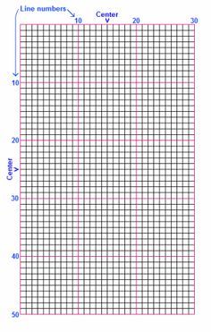 print cross stitch graph paper in 6ct 9ct 10ct 11ct filet crochet graph paper
