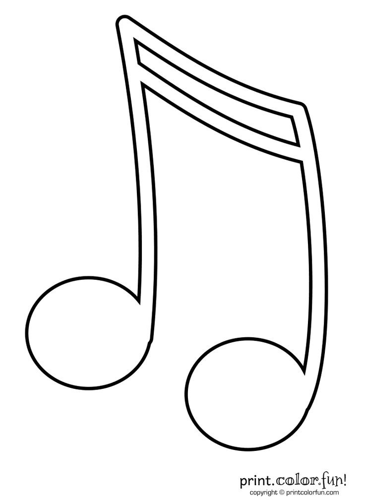 musical note template free