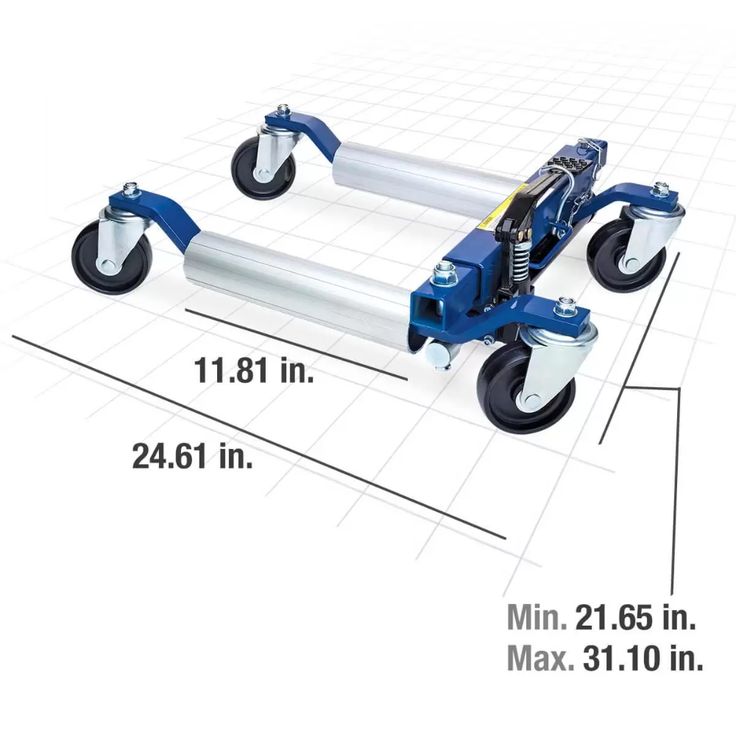 Eastwood Hydraulic Wheel Dolly 2 Piece Set | Wheel dollies, Piecings, Dolly