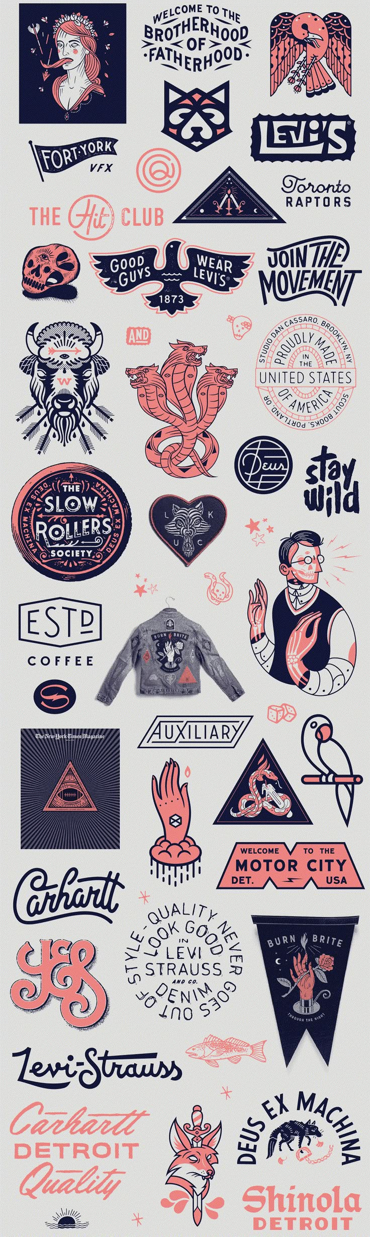 retro logos