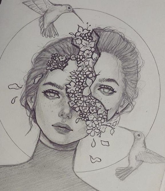Tattoogirldrawing Tattoogirlface In 2020 Girl Drawing Sketches