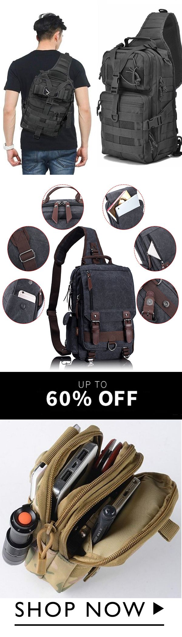 Outdoor Hiking Camping Rucksack Military Tactical Assault Pack Sling Backpack