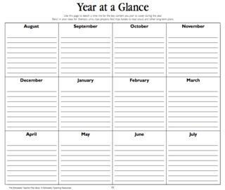 printable year at a glance calendar