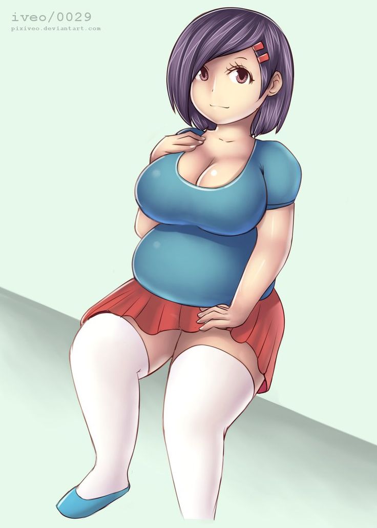 Chubby anime girl characters