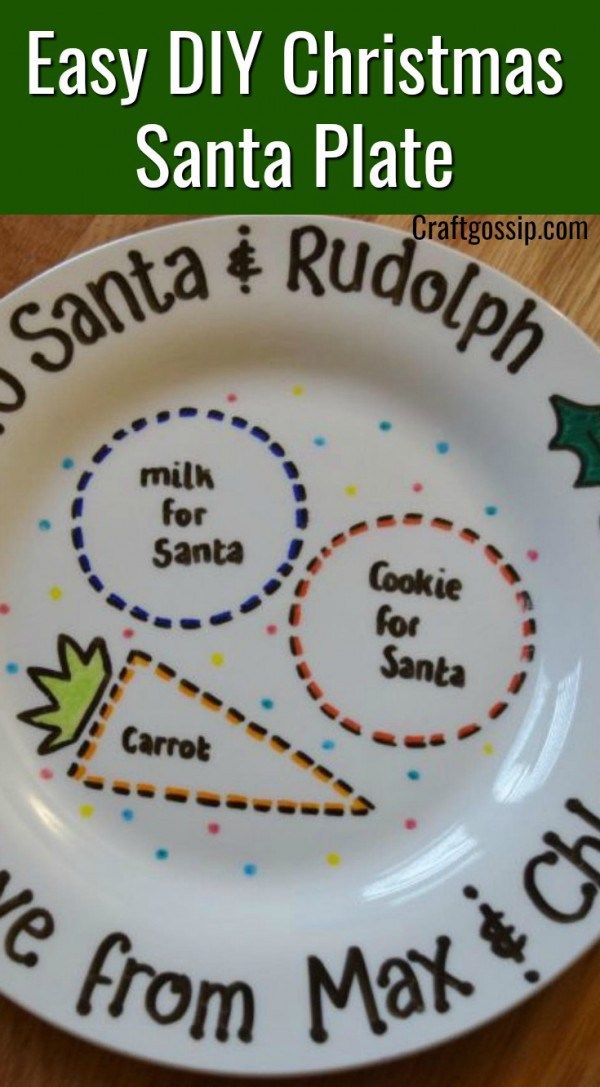 Christmas Santa Plate Each Reindeer Is A Thumbprint Dad Mums And Son And T Diy Christmas Plate Easy Christmas Crafts For Toddlers Christmas Crafts For Kids